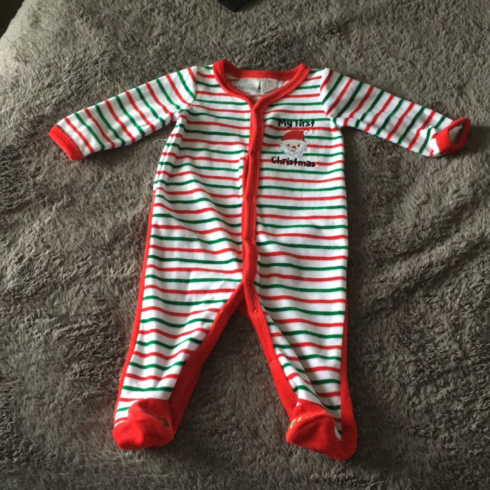 3-6M Fleece Pajamas - Christmas